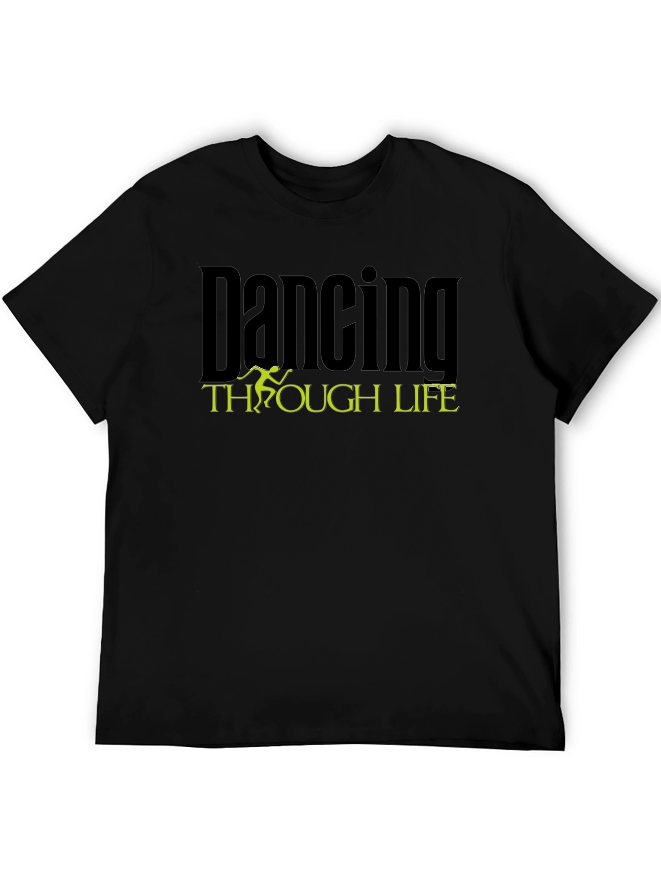 Dancing Through Life Black Graphic Tee