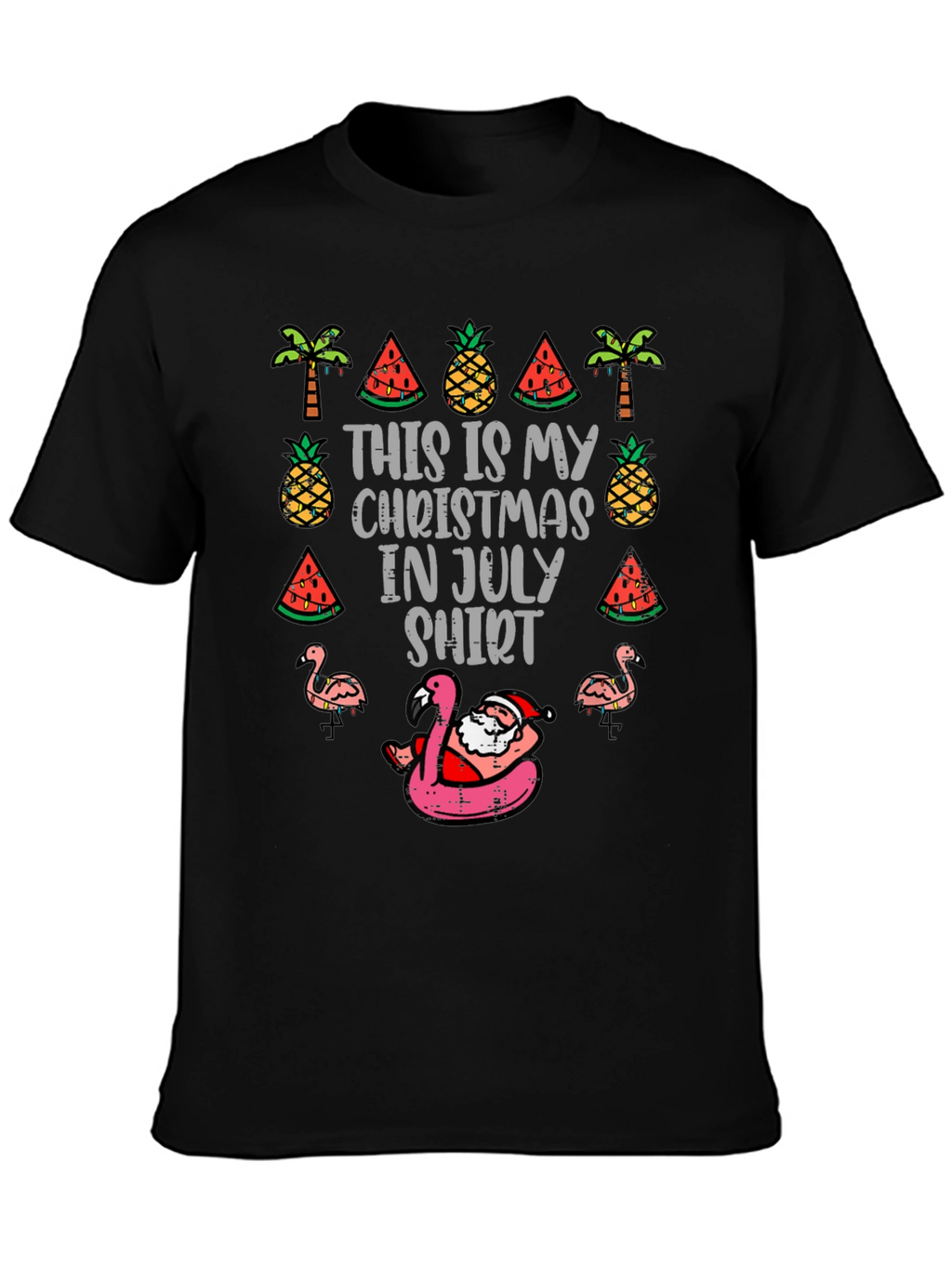 Christmas in July T-Shirt: Santa Summer Fun
