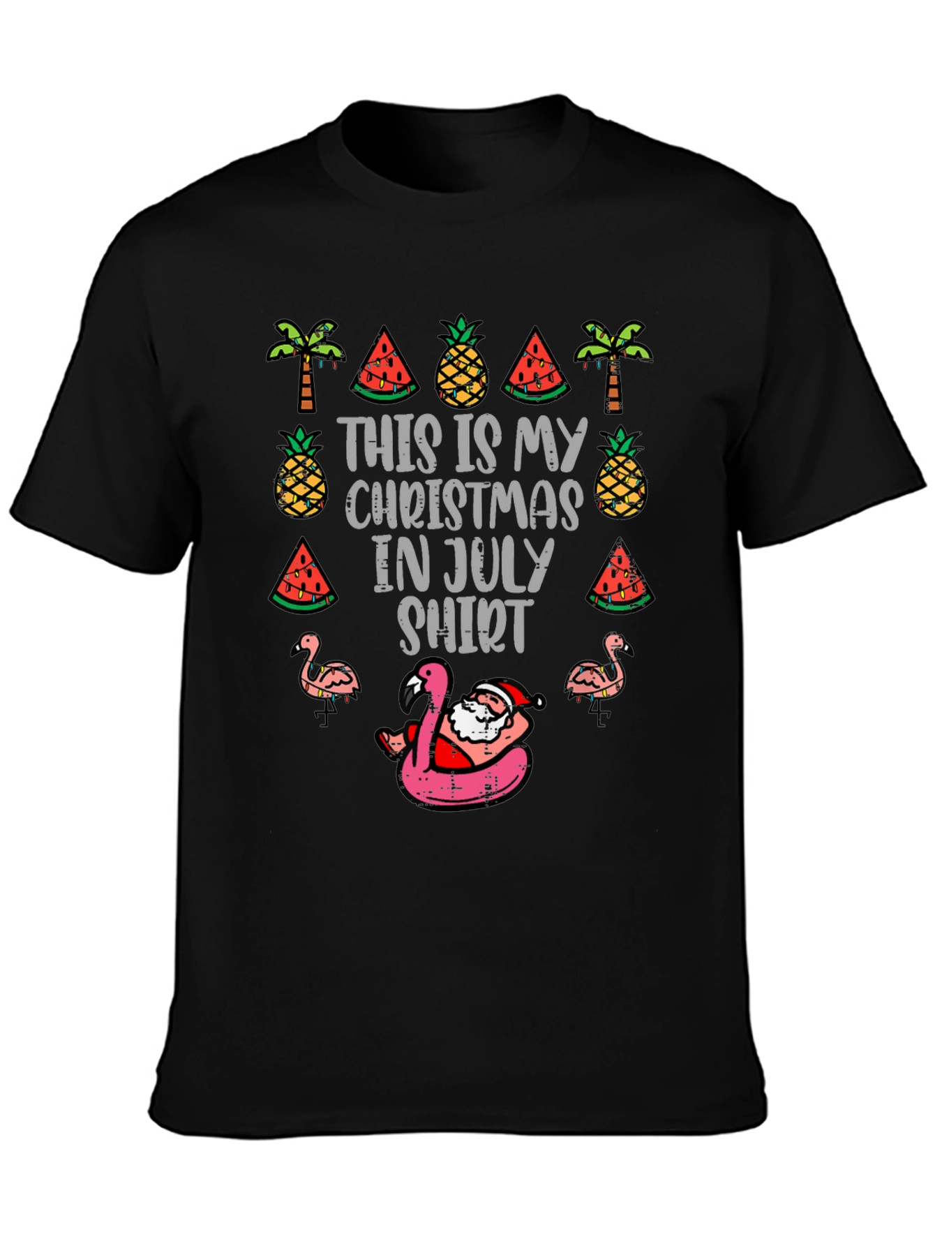 Christmas in July T-Shirt: Santa Summer Fun