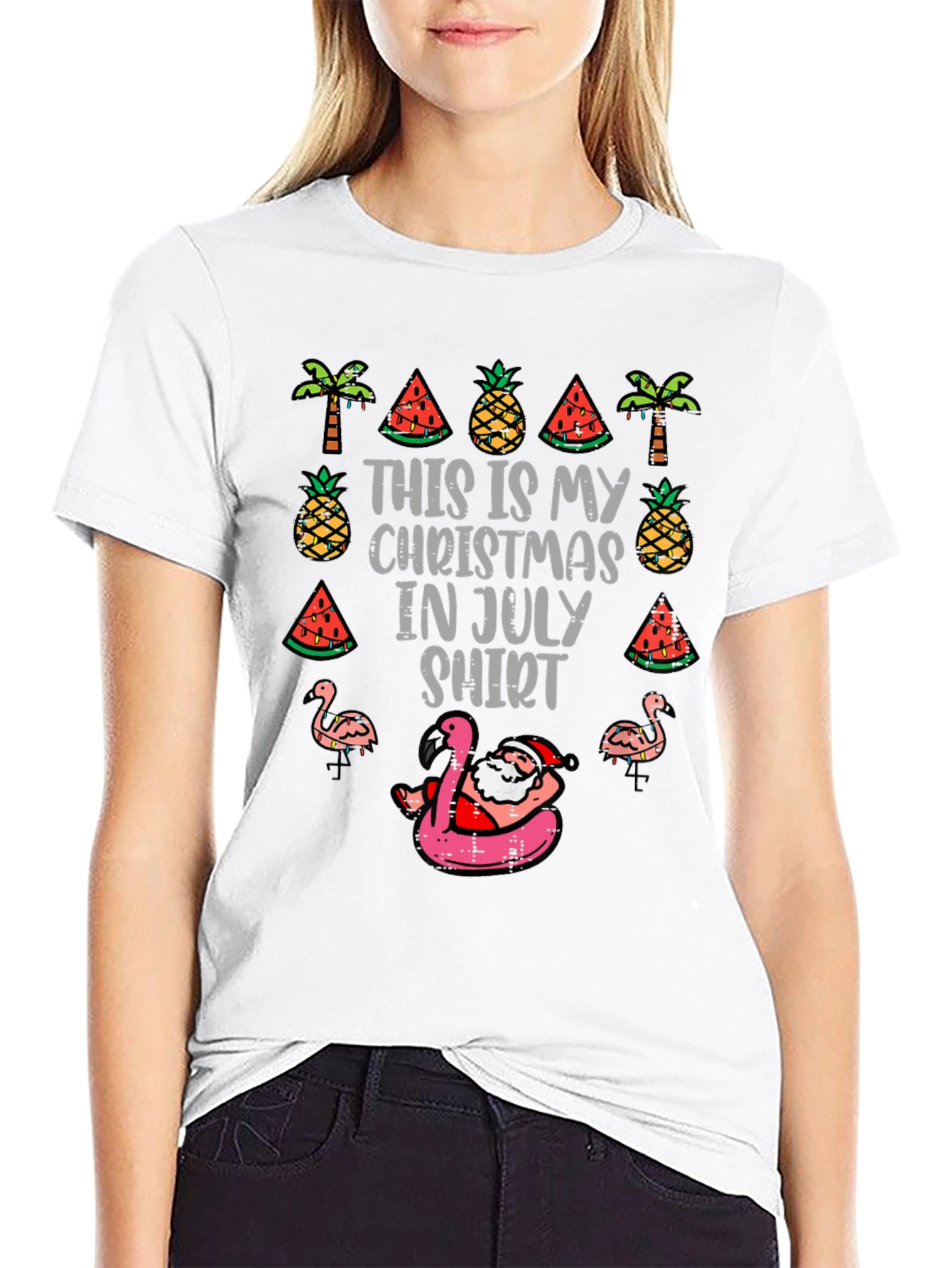 Christmas in July T-Shirt: Santa Summer Fun