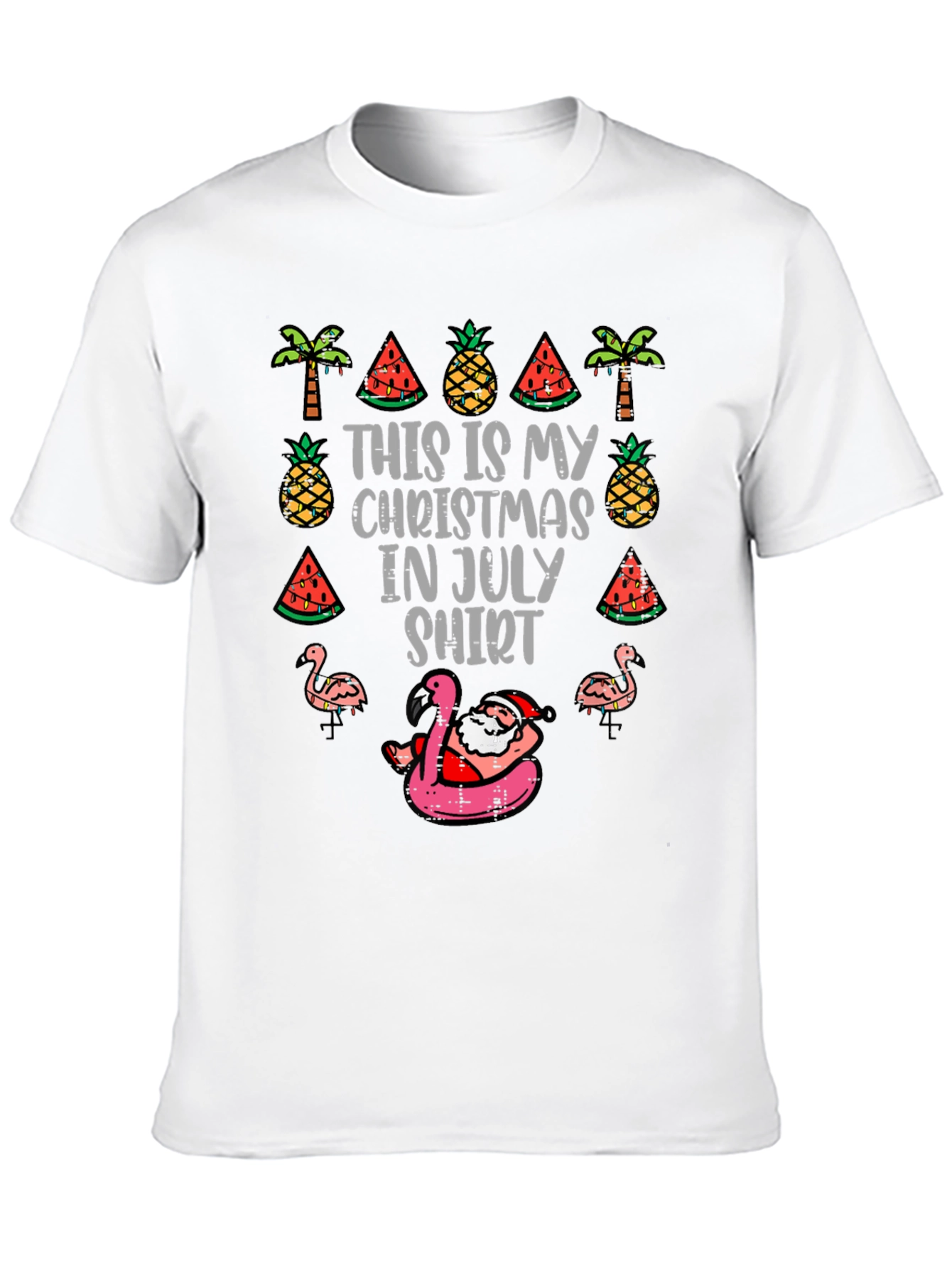 Christmas in July T-Shirt: Santa Summer Fun