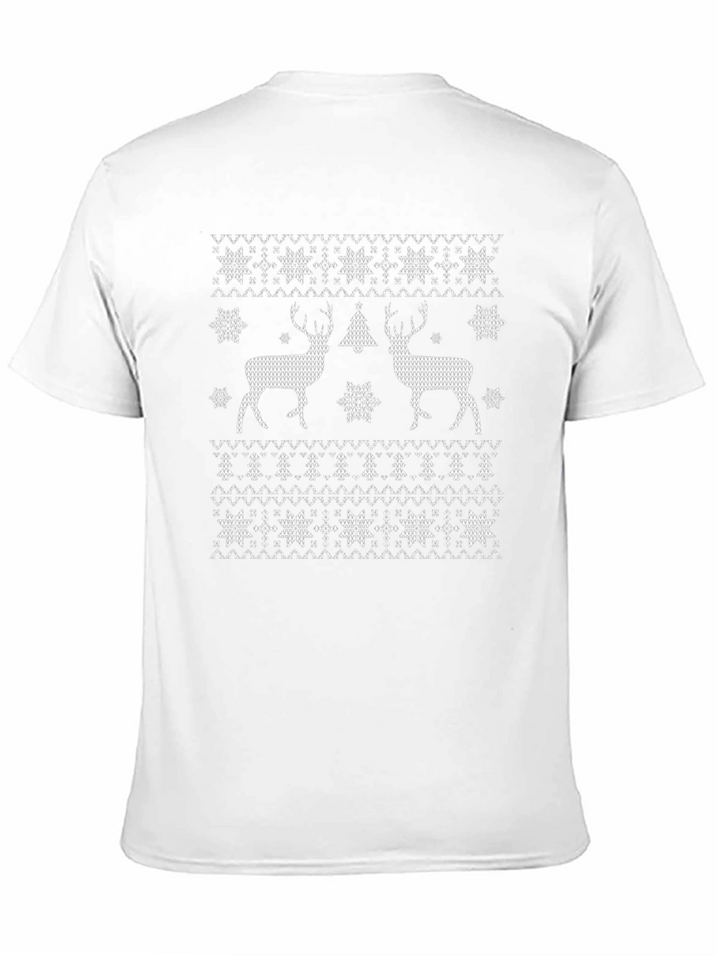 Holiday Deer Christmas Pattern T-Shirt