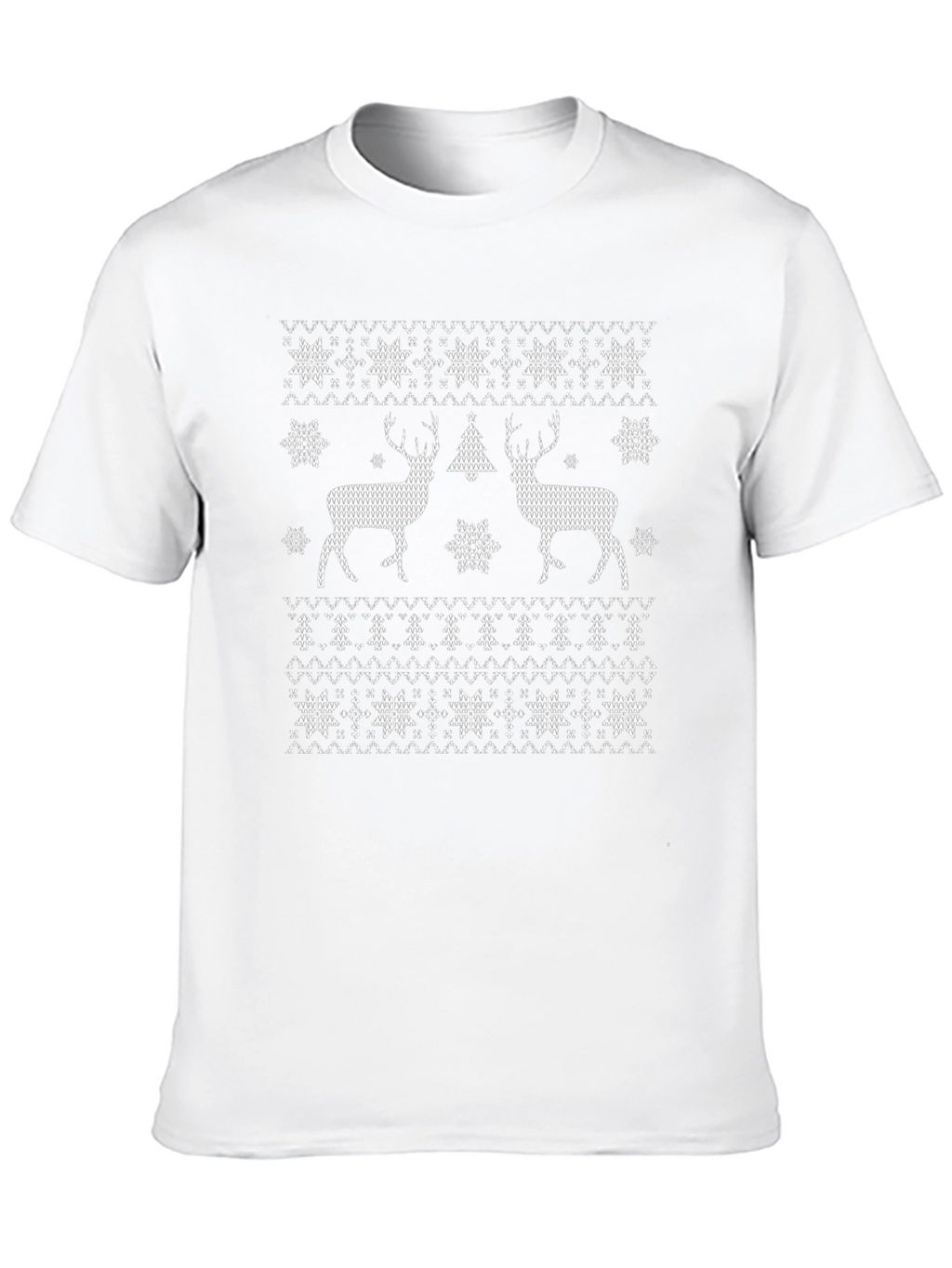 Holiday Deer Christmas Pattern T-Shirt