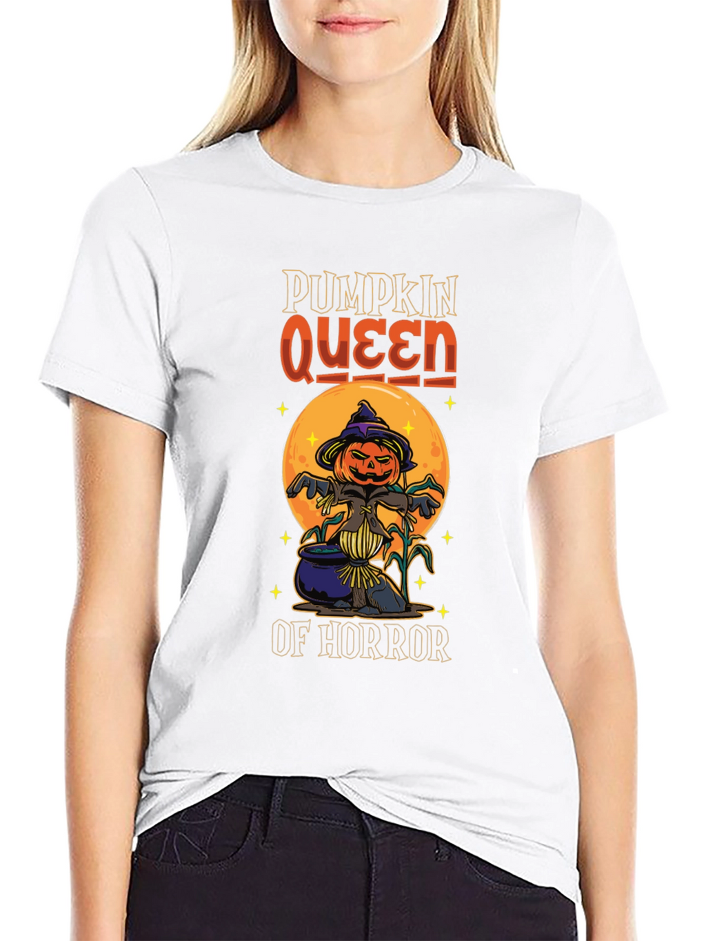 Pumpkin Queen of Horror T-Shirt Halloween