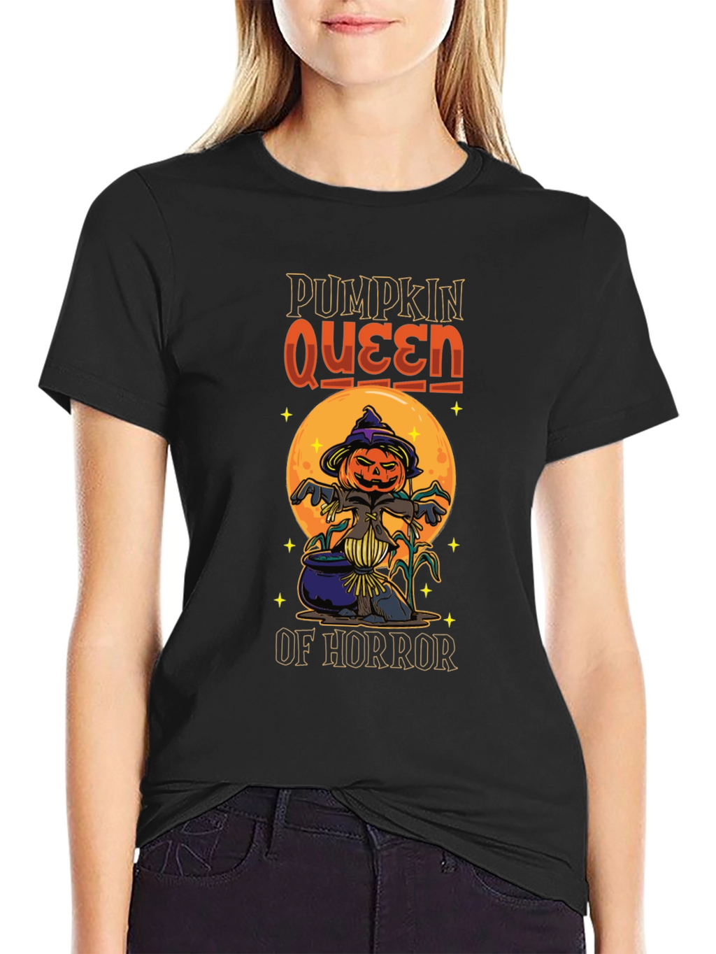 Pumpkin Queen of Horror T-Shirt Halloween