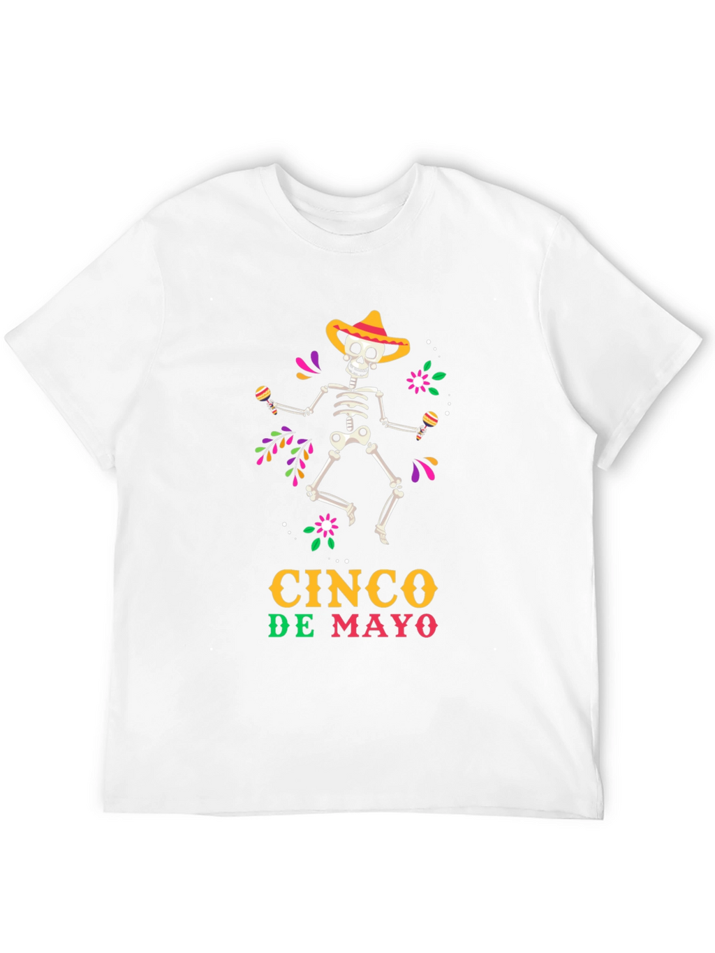 Cinco De Mayo Skeleton Graphic Tee