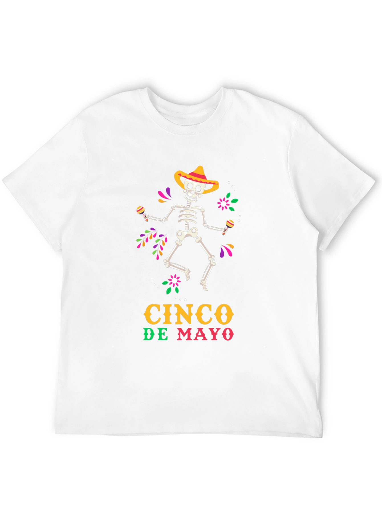 Cinco De Mayo Skeleton Graphic Tee