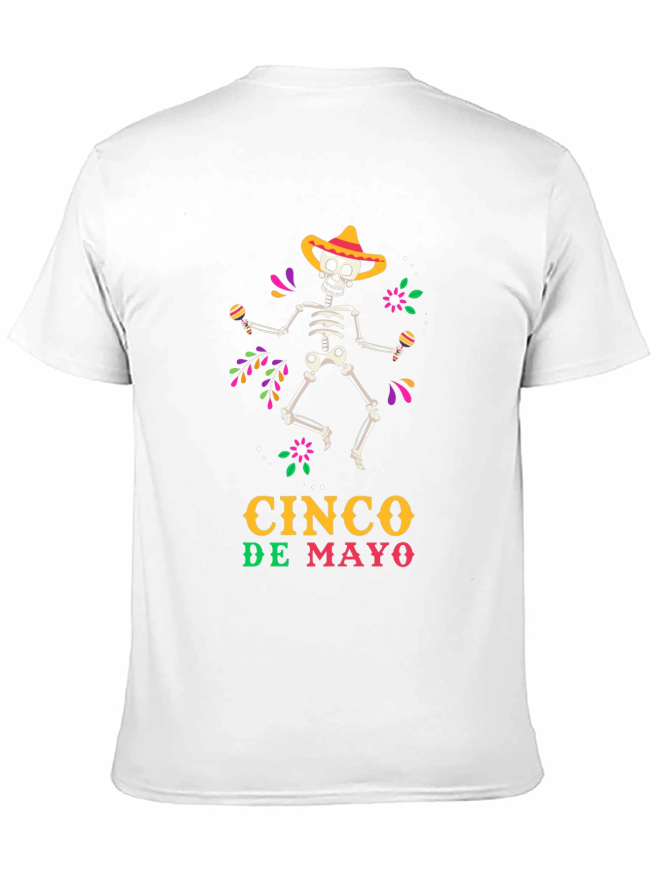 Cinco De Mayo Skeleton Graphic Tee