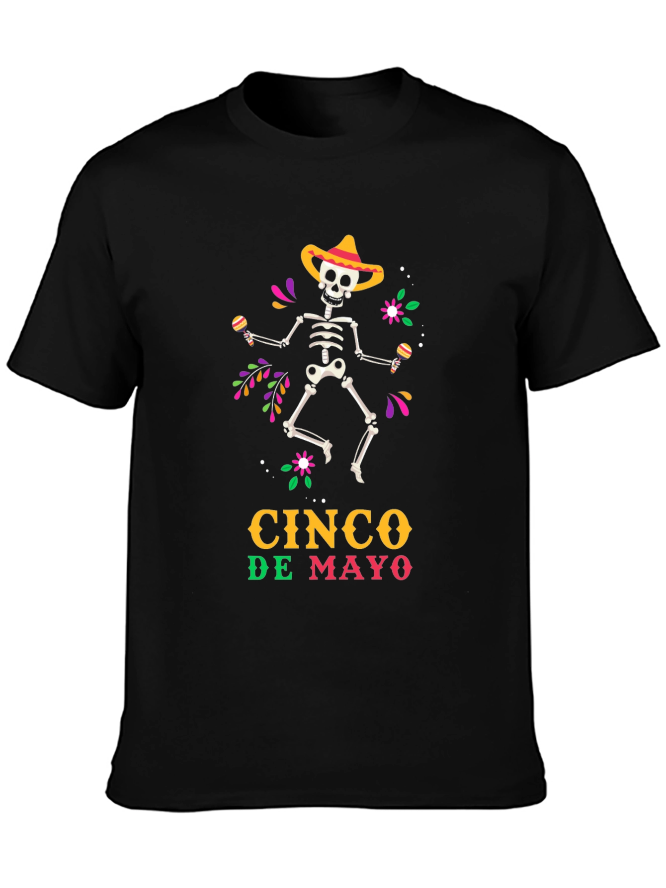 Cinco De Mayo Skeleton Graphic Tee