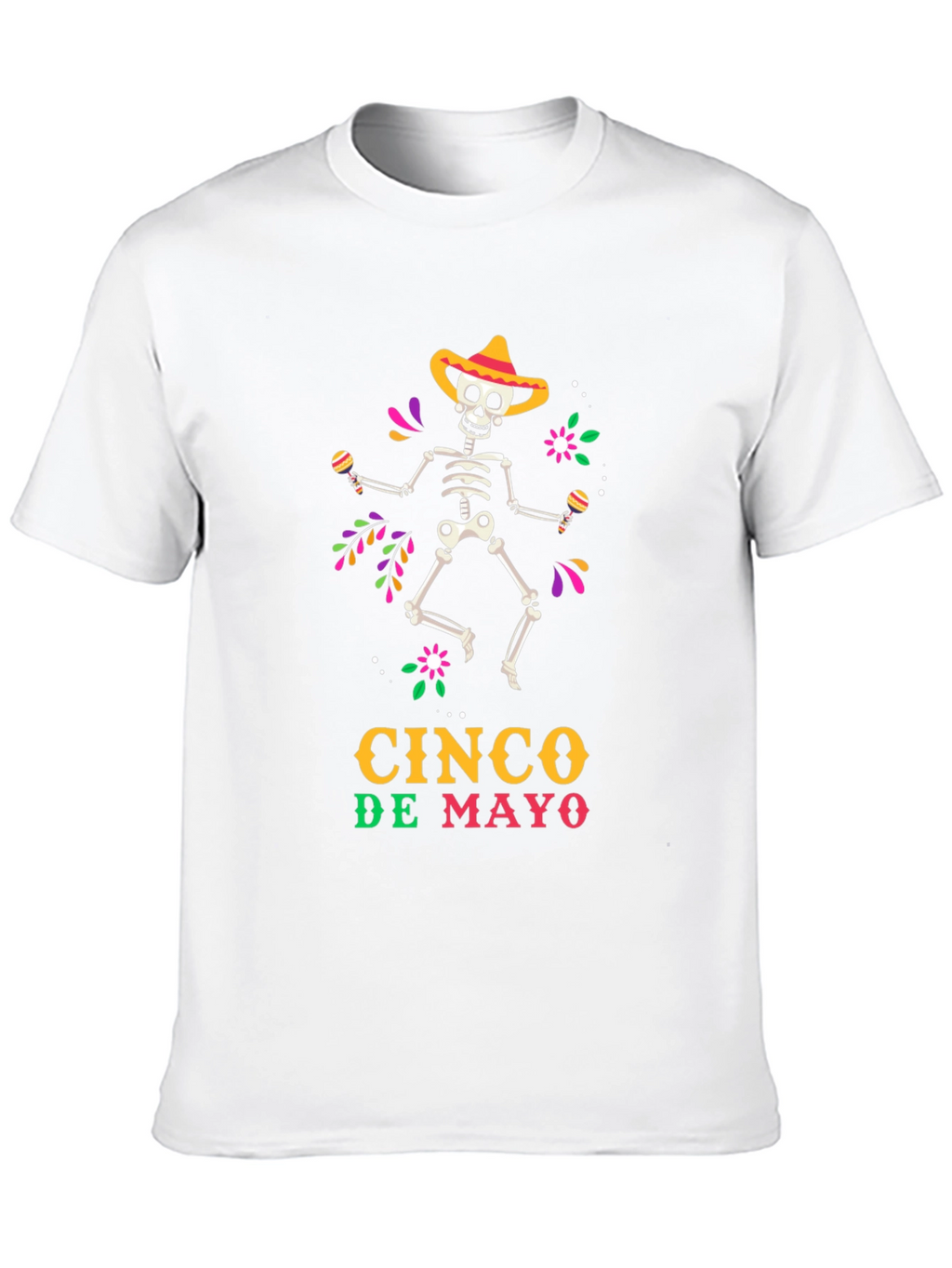Cinco De Mayo Skeleton Graphic Tee