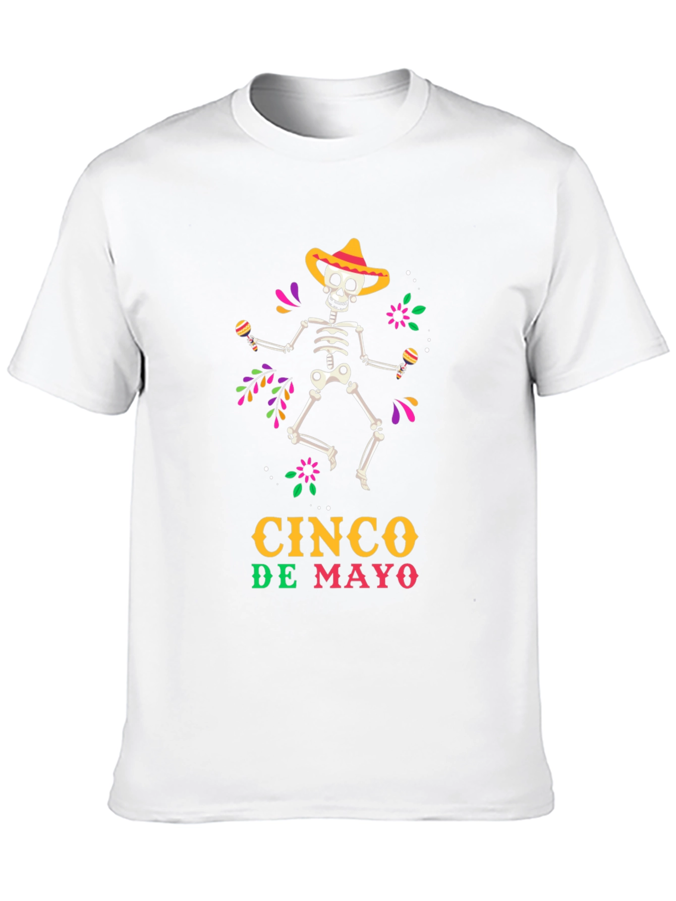 Cinco De Mayo Skeleton Graphic Tee