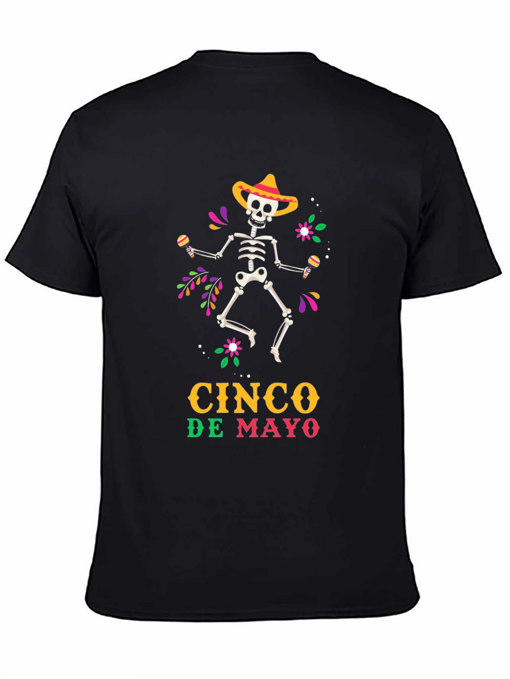 Cinco De Mayo Skeleton Graphic Tee