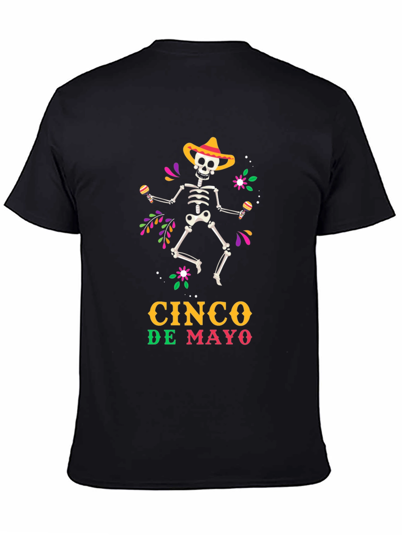 Cinco De Mayo Skeleton Graphic Tee