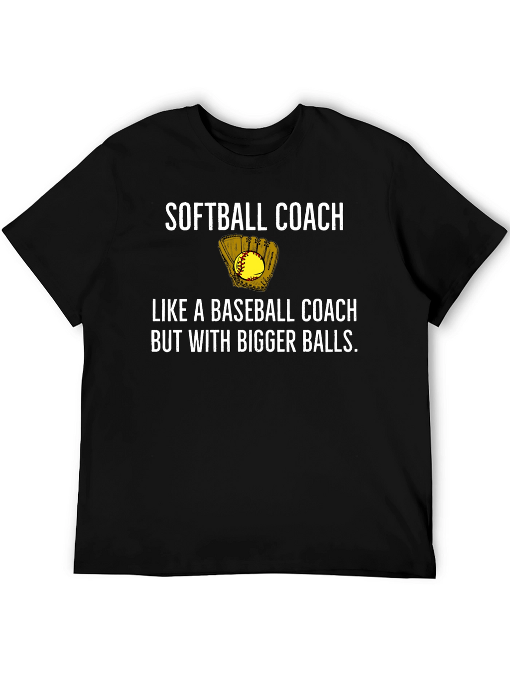 Softball Coach Humor Graphic T-Shirt