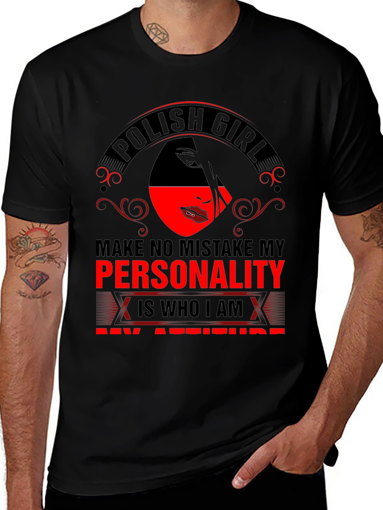 Polish Girl T-Shirt - Personality & Attitude Graphic Tee