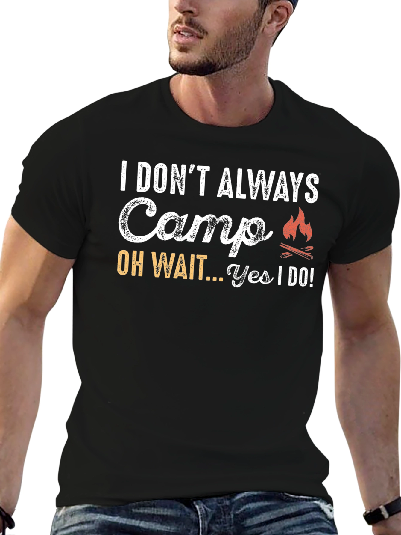 Funny Camping T-Shirt - I Dont Always Camp