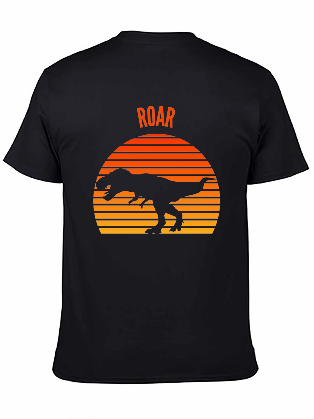 Dino Sunset T-Shirt - Black