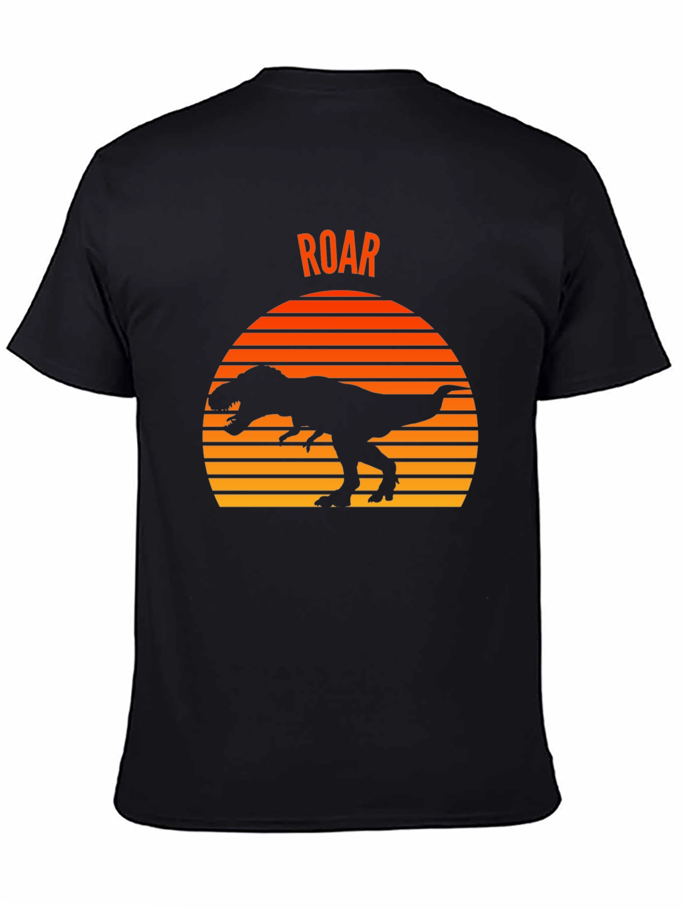 Dino Sunset T-Shirt - Black
