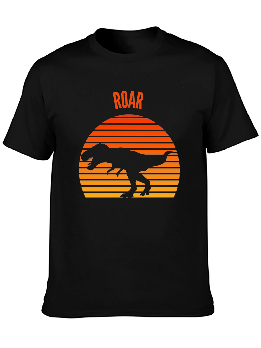 Dino Sunset T-Shirt - Black