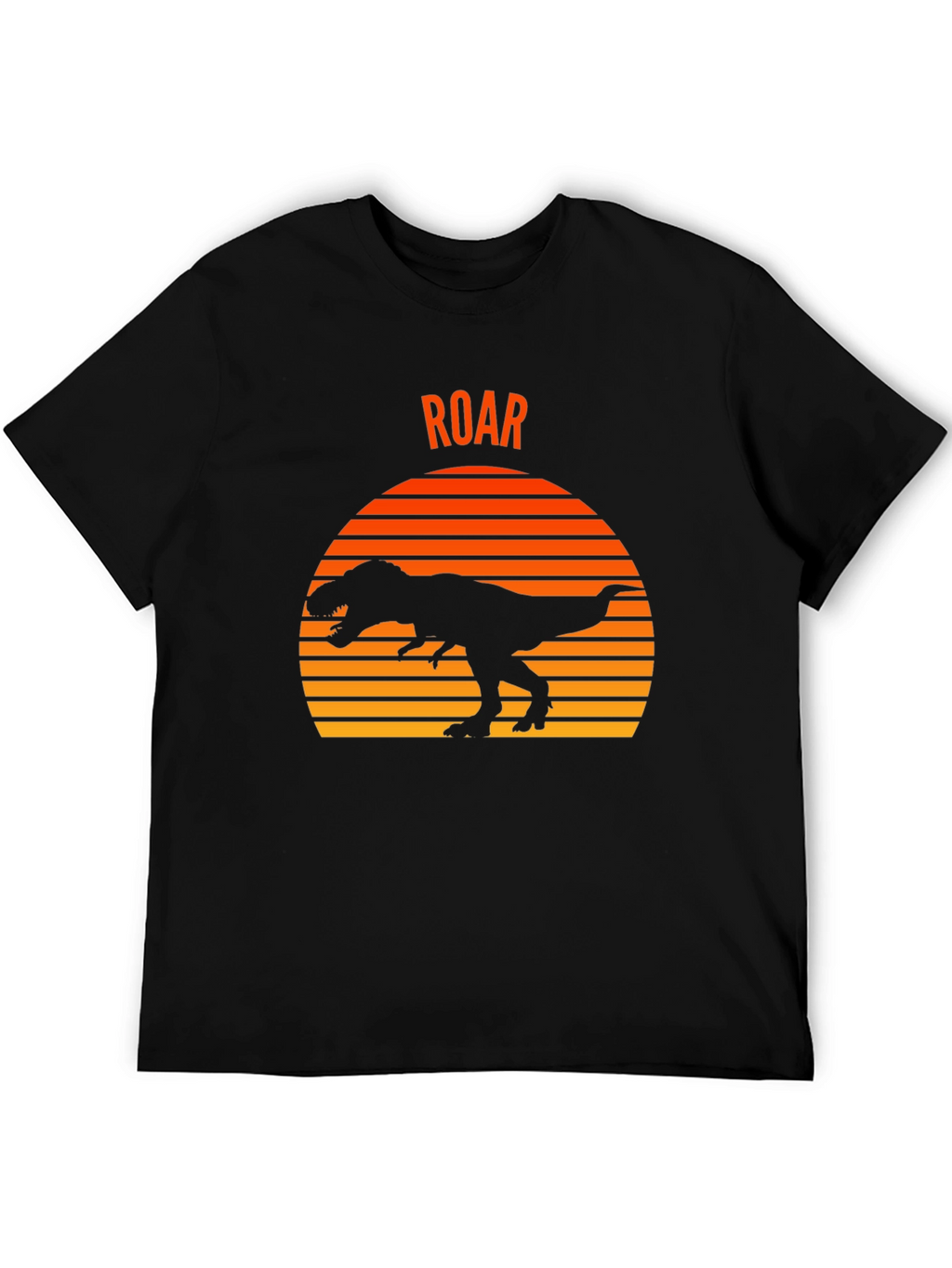 Dino Sunset T-Shirt - Black