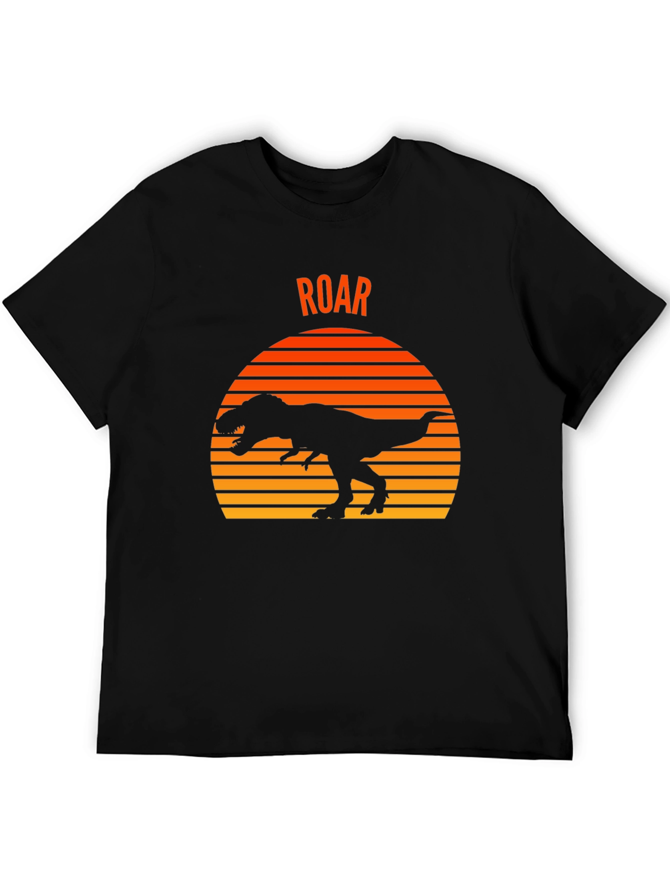 Dino Sunset T-Shirt - Black