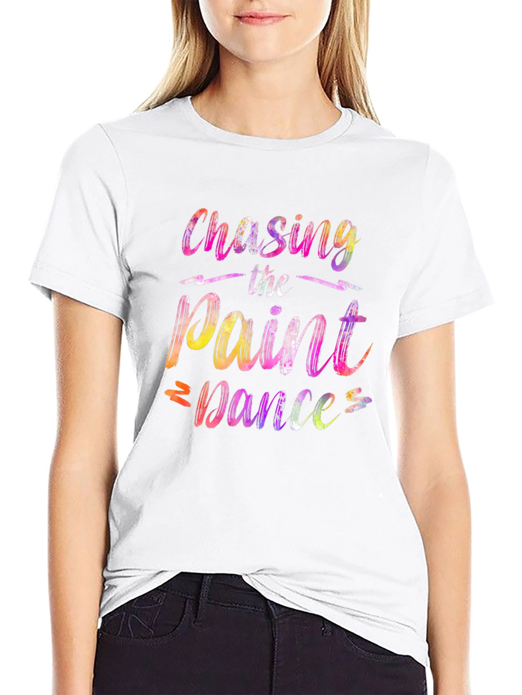 Chasing the Paint Dance Black Graphic Tee