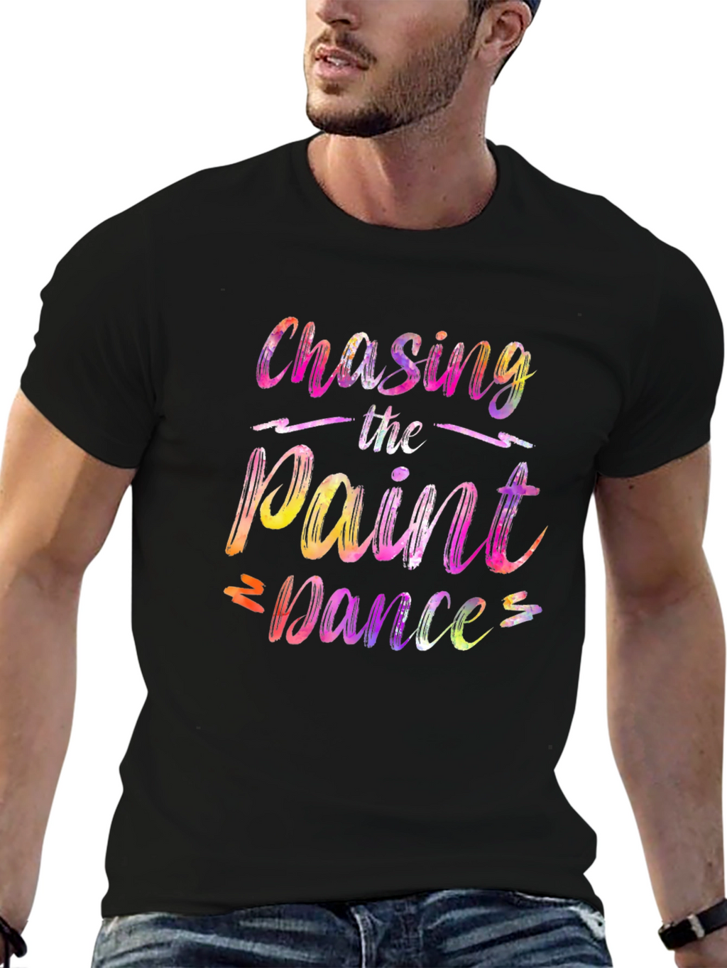 Chasing the Paint Dance Black Graphic Tee