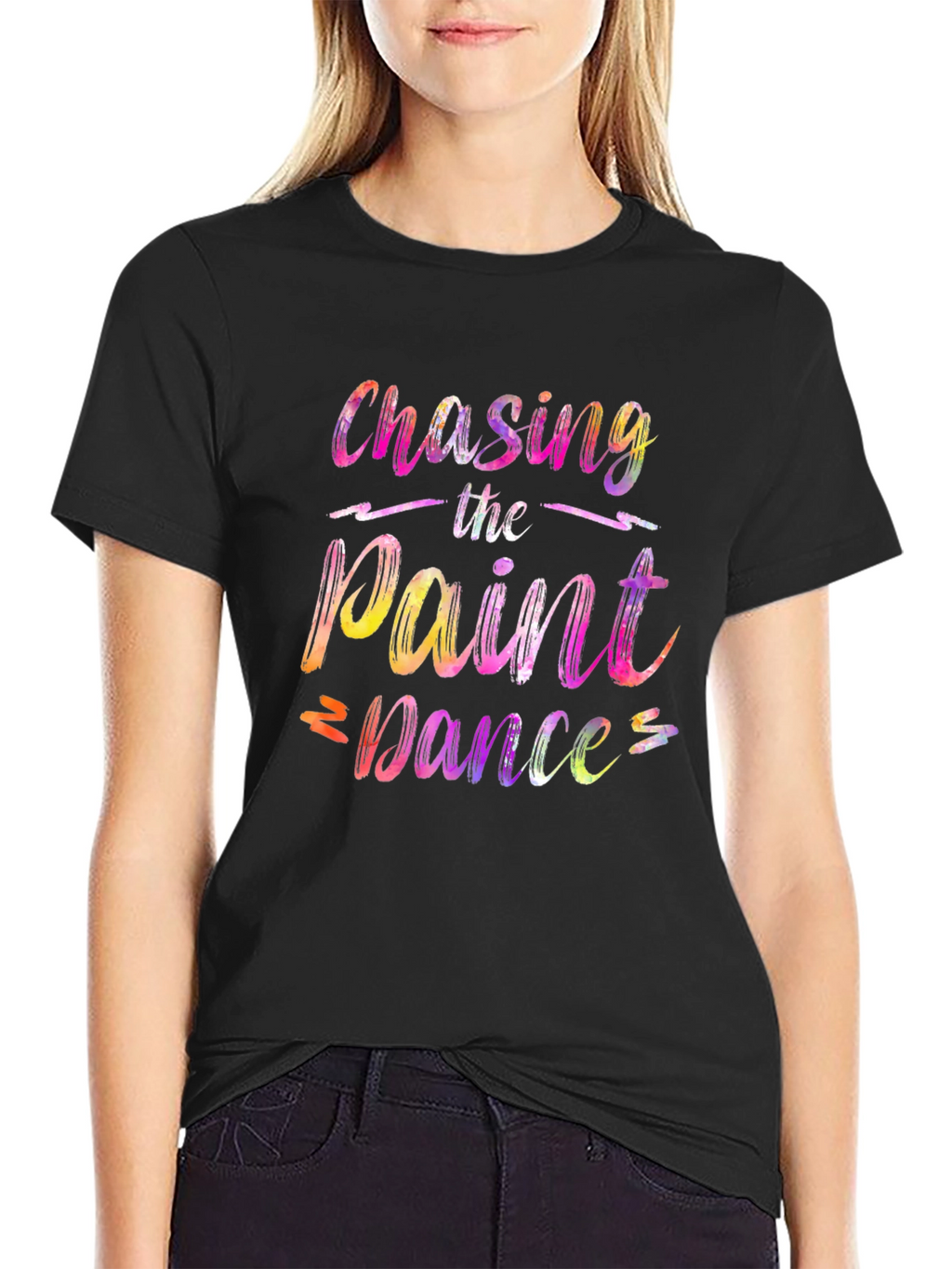 Chasing the Paint Dance Black Graphic Tee