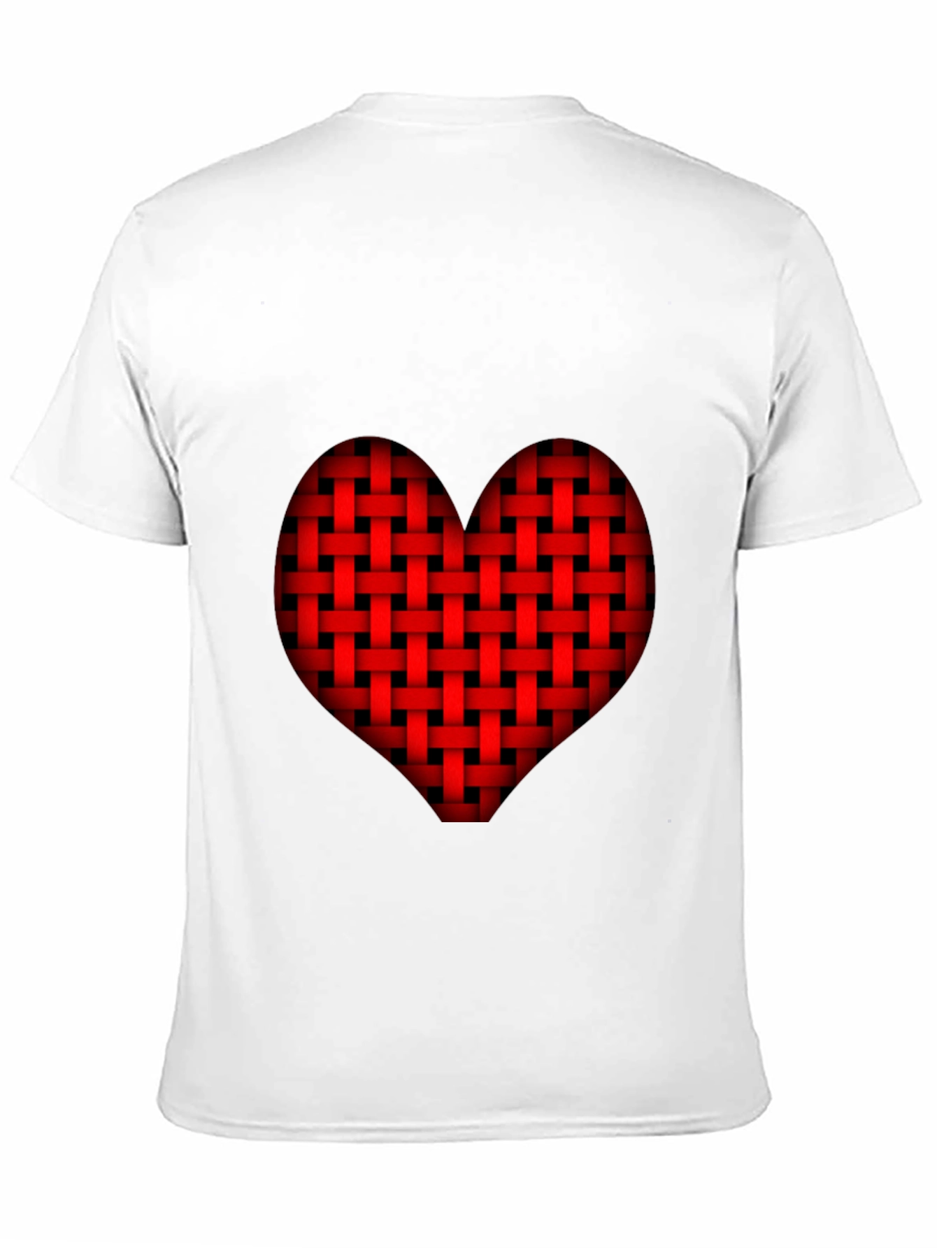 Woven Heart Graphic Tee - Black