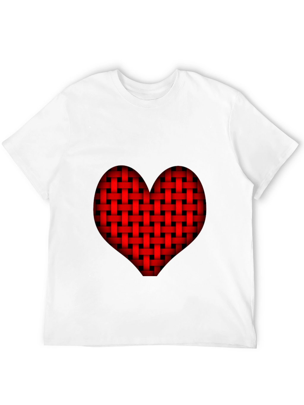 Woven Heart Graphic Tee - Black