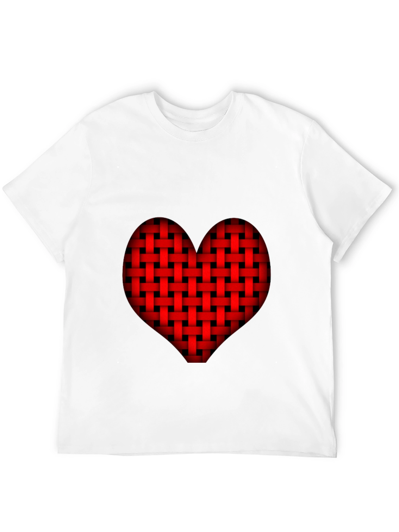 Woven Heart Graphic Tee - Black
