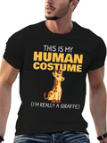 This Is My Human Costume Giraffe T-Shirt
