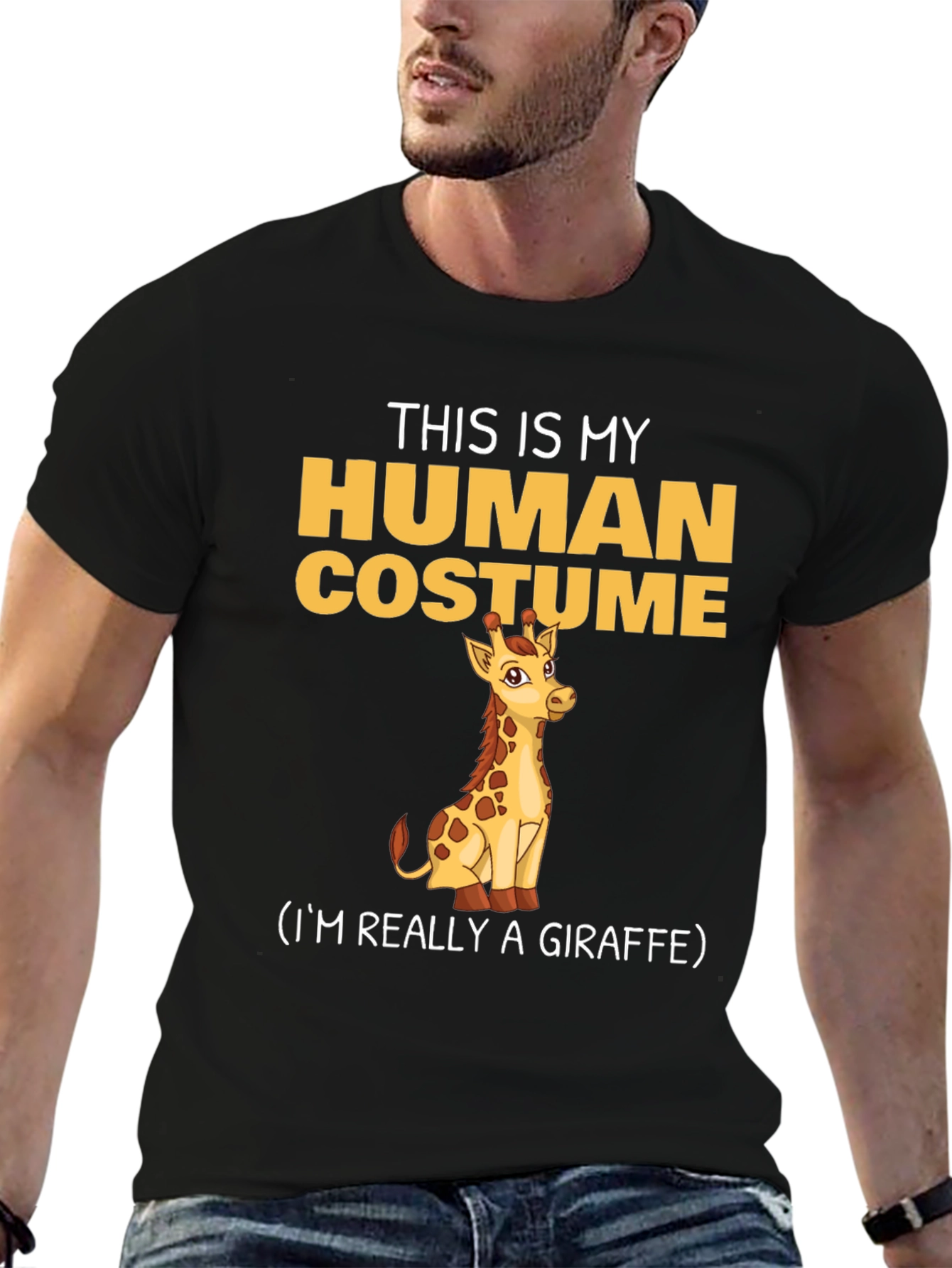 This Is My Human Costume Giraffe T-Shirt