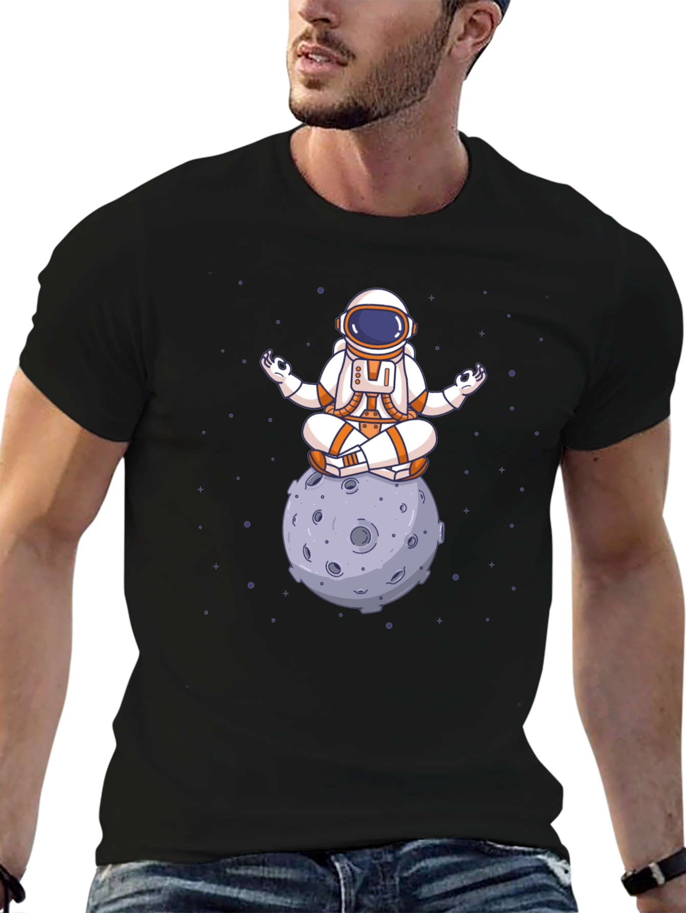 Astronaut Moon Meditation T-Shirt