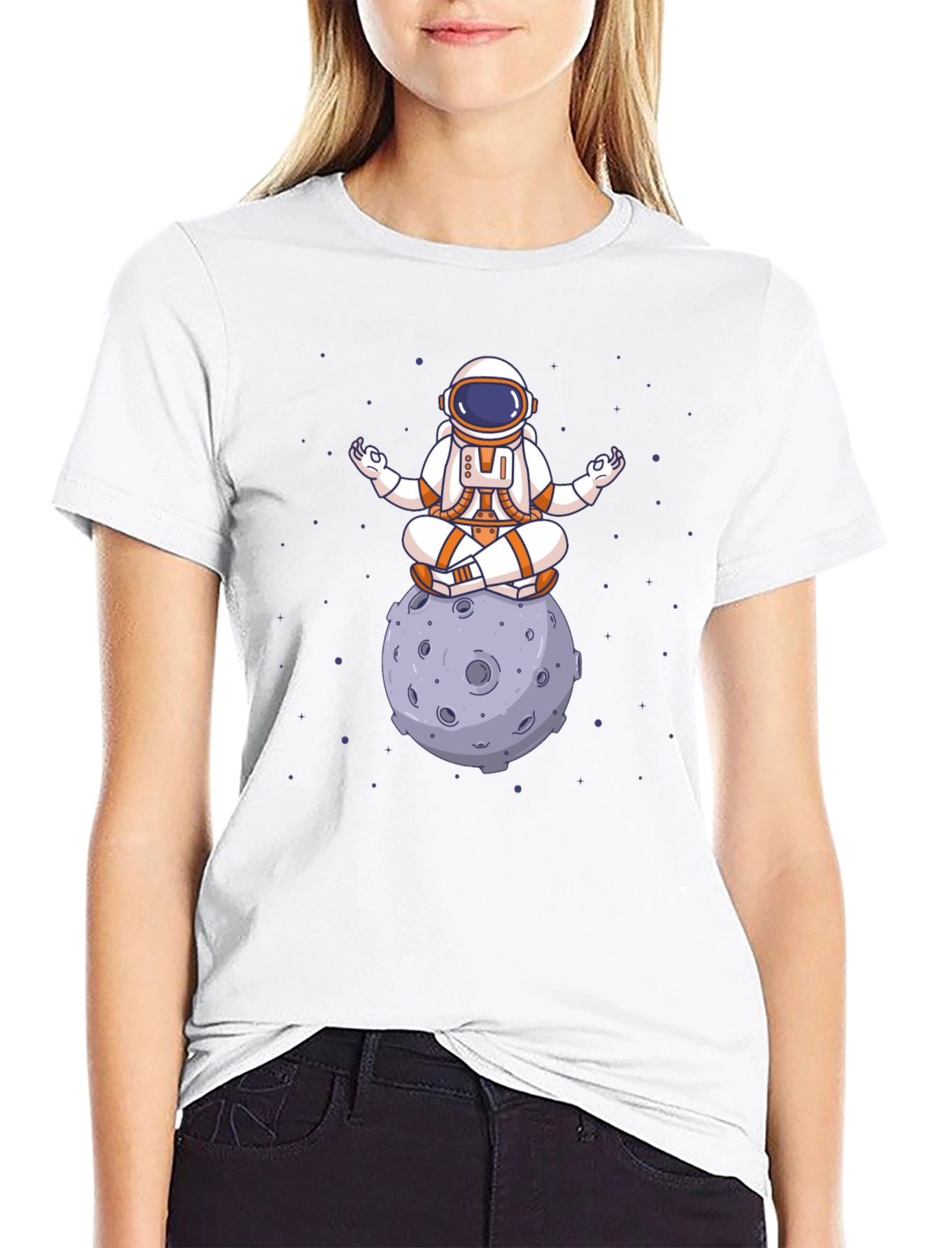 Astronaut Moon Meditation T-Shirt