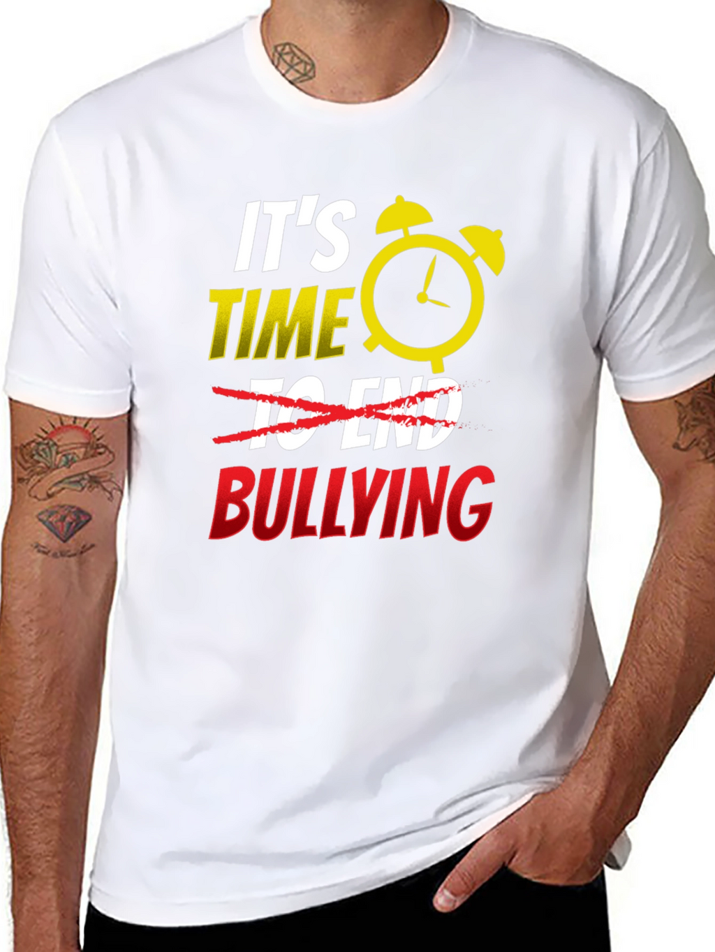 Time to End Bullying Graphic Tee - Anti-Bullying Awareness