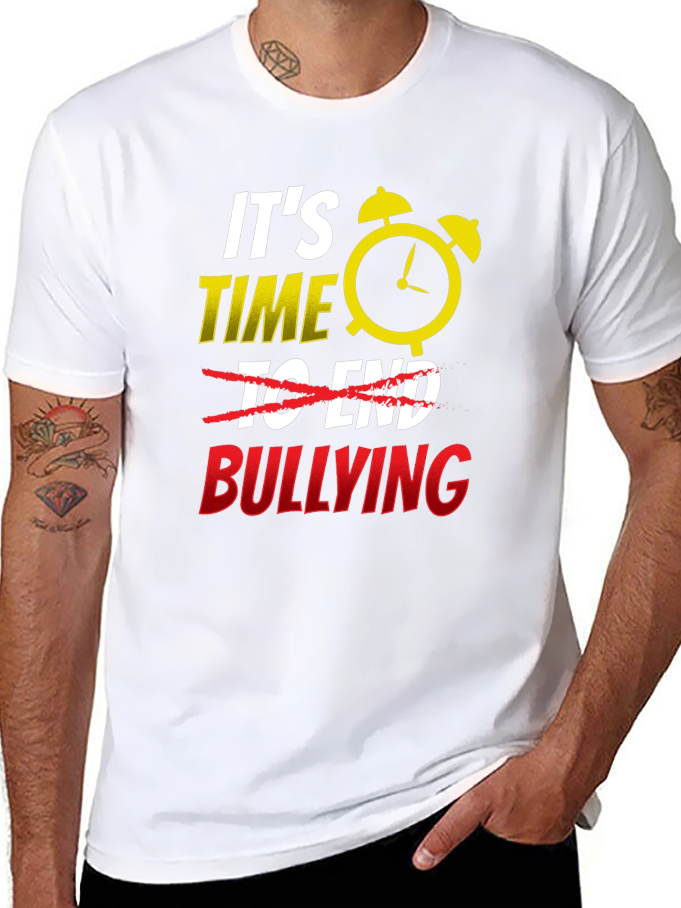 Time to End Bullying Graphic Tee - Anti-Bullying Awareness