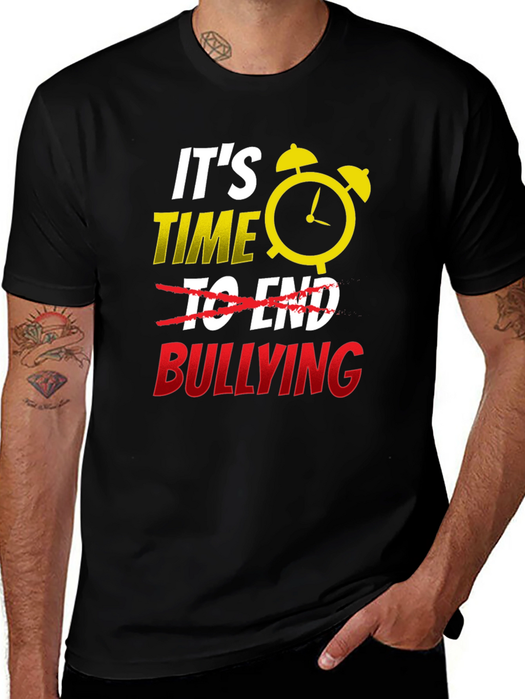 Time to End Bullying Graphic Tee - Anti-Bullying Awareness
