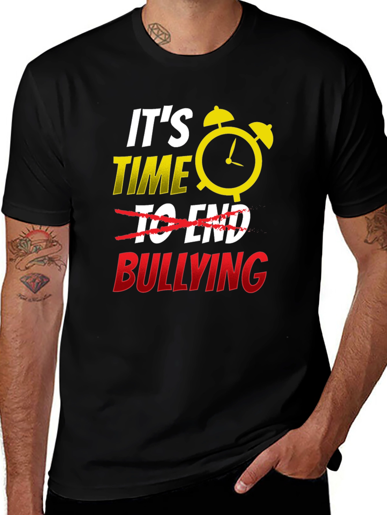 Time to End Bullying Graphic Tee - Anti-Bullying Awareness