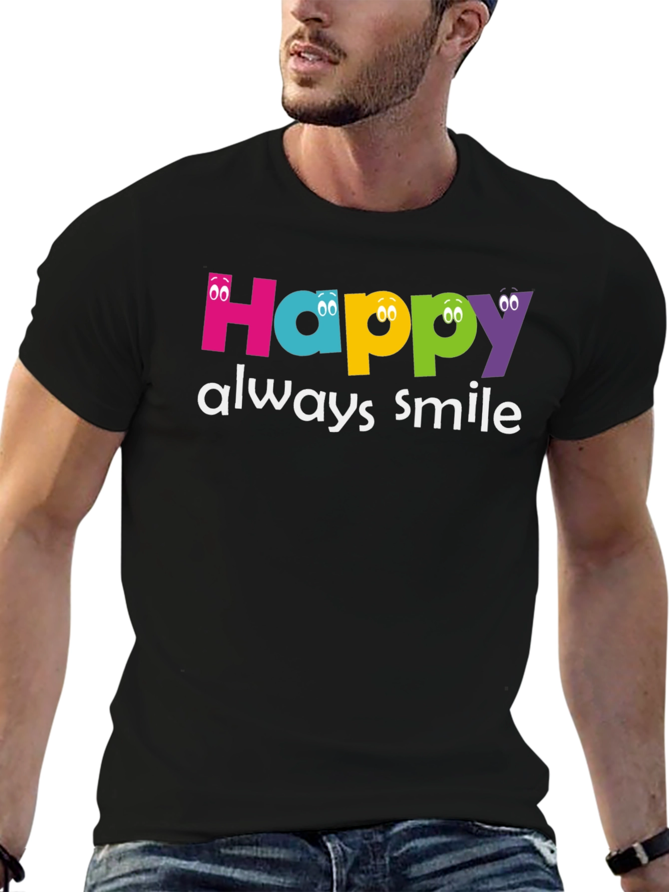 Happy Always Smile Graphic Tee