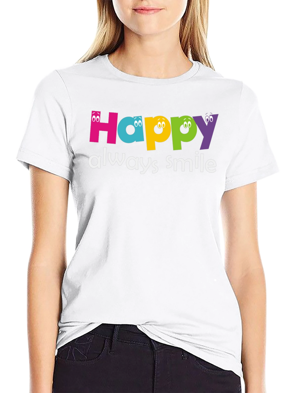 Happy Always Smile Graphic Tee