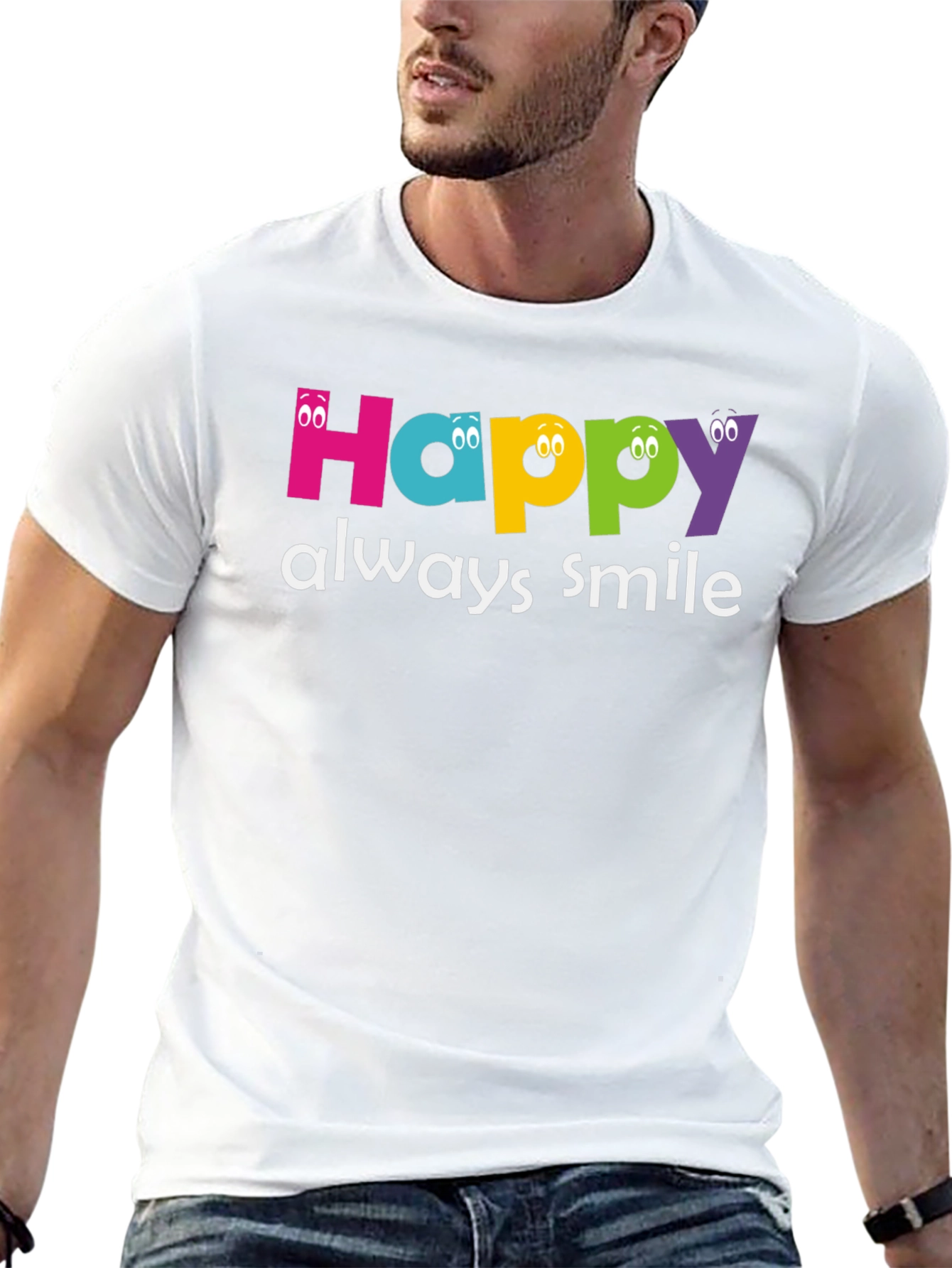 Happy Always Smile Graphic Tee
