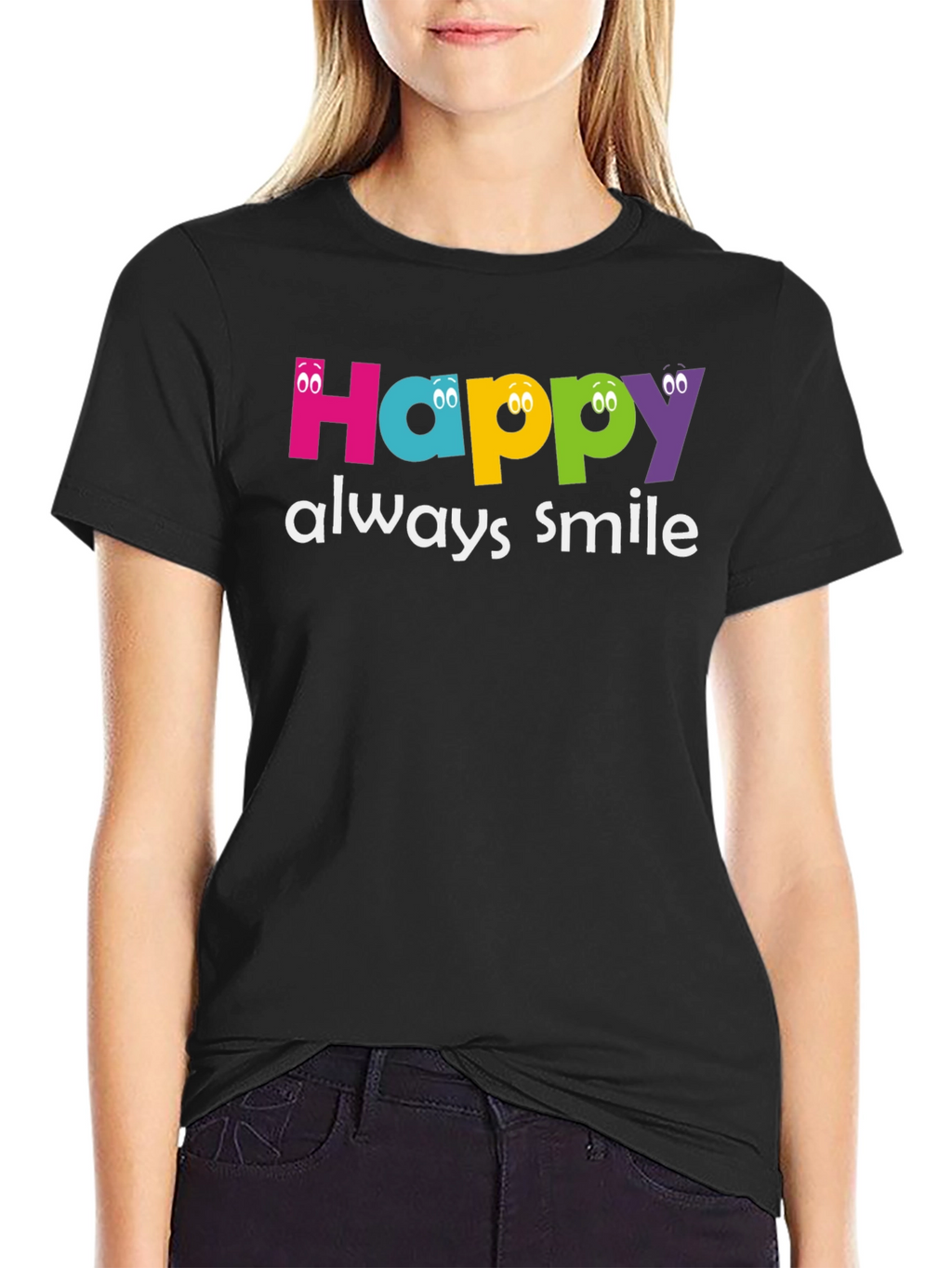 Happy Always Smile Graphic Tee