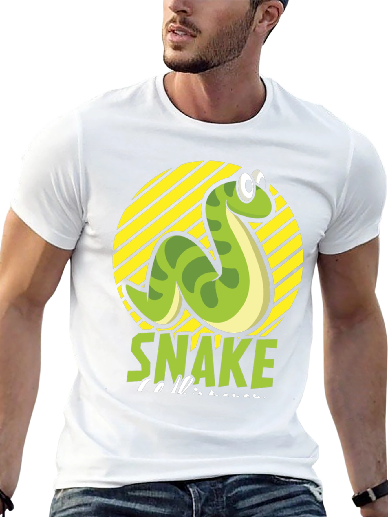 Funny Snake T-Shirt - Cartoon Serpent Graphic Tee