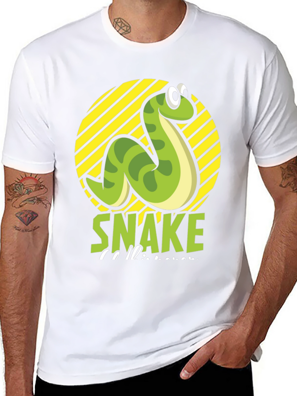 Funny Snake T-Shirt - Cartoon Serpent Graphic Tee