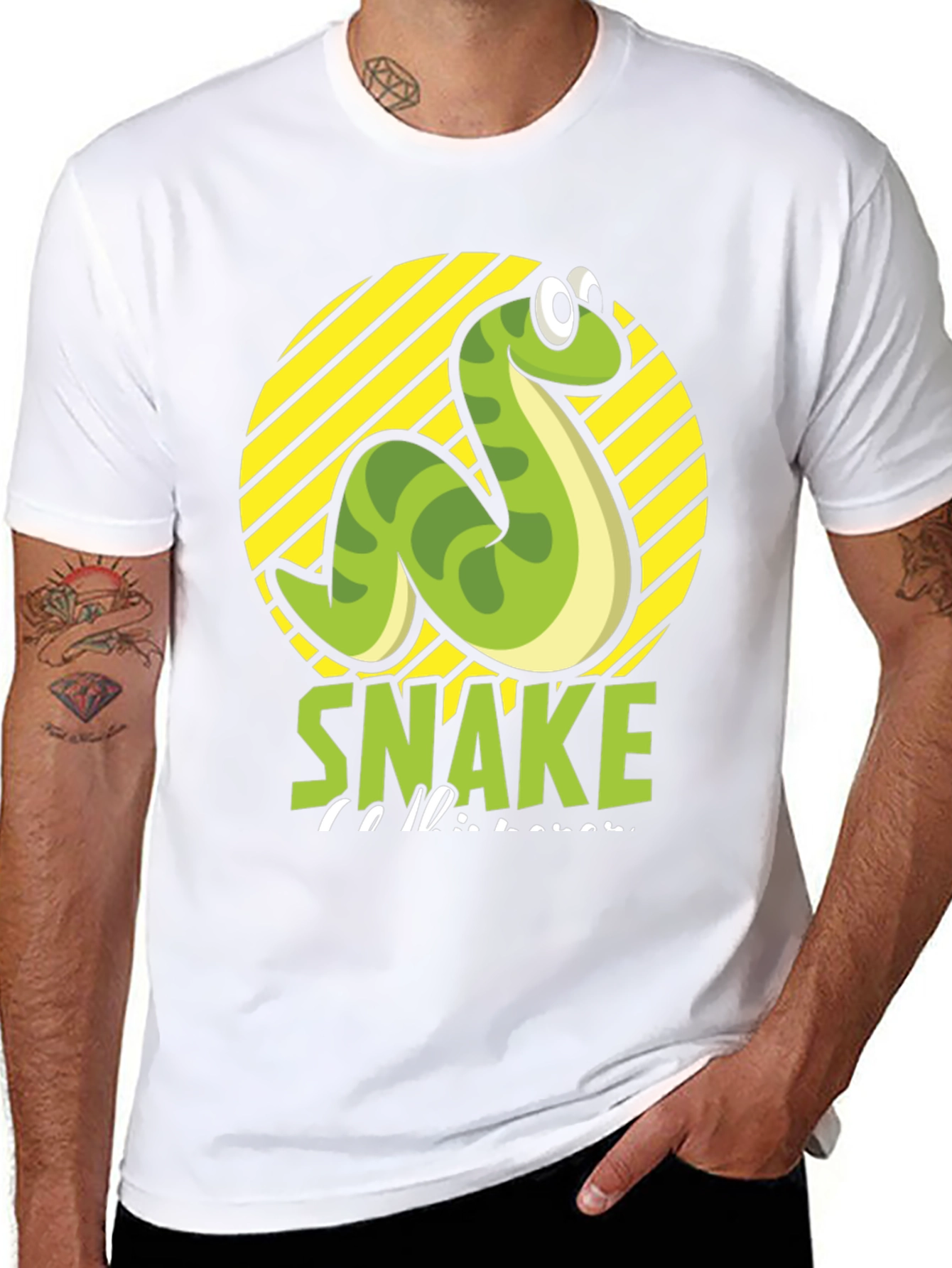Funny Snake T-Shirt - Cartoon Serpent Graphic Tee