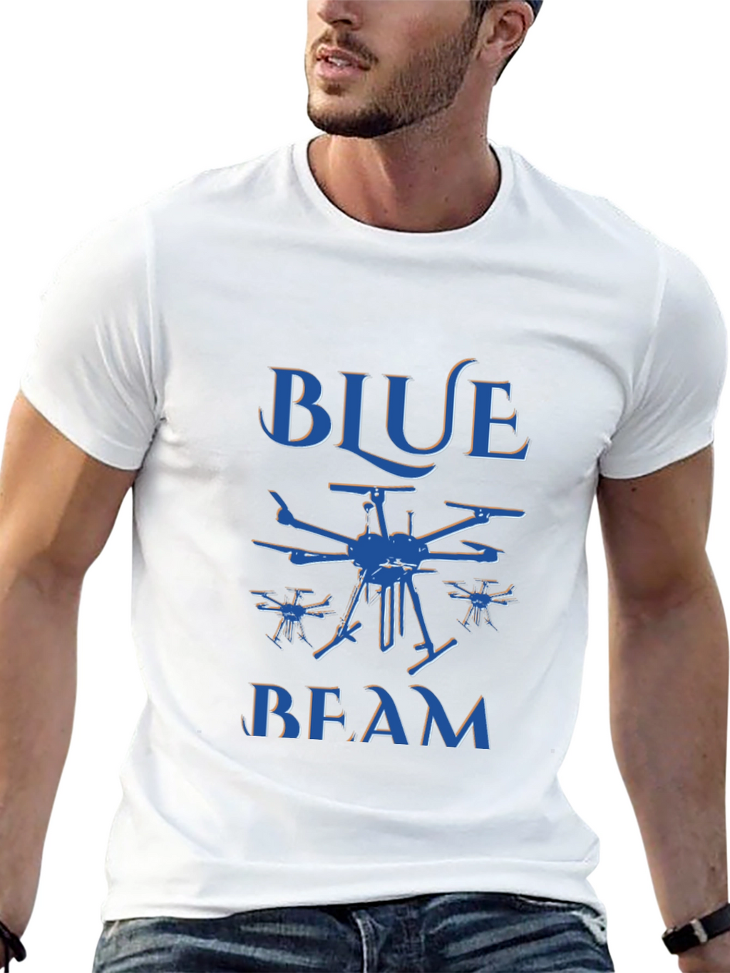 Blue Beam Graphic T-Shirt - Conspiracy Theory Tee