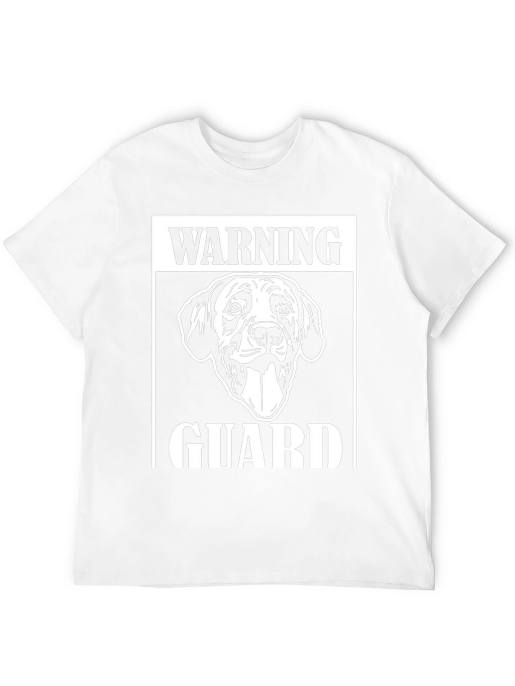 Warning Guard Dog Graphic T-Shirt