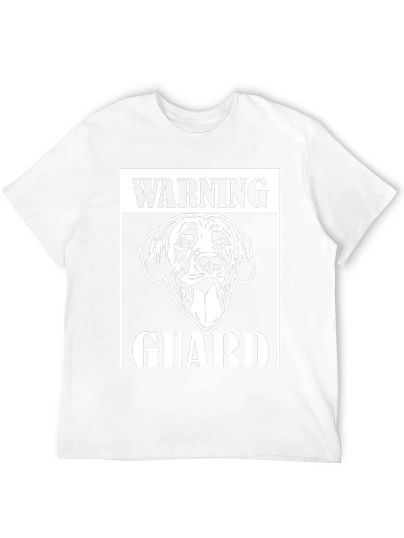 Warning Guard Dog Graphic T-Shirt