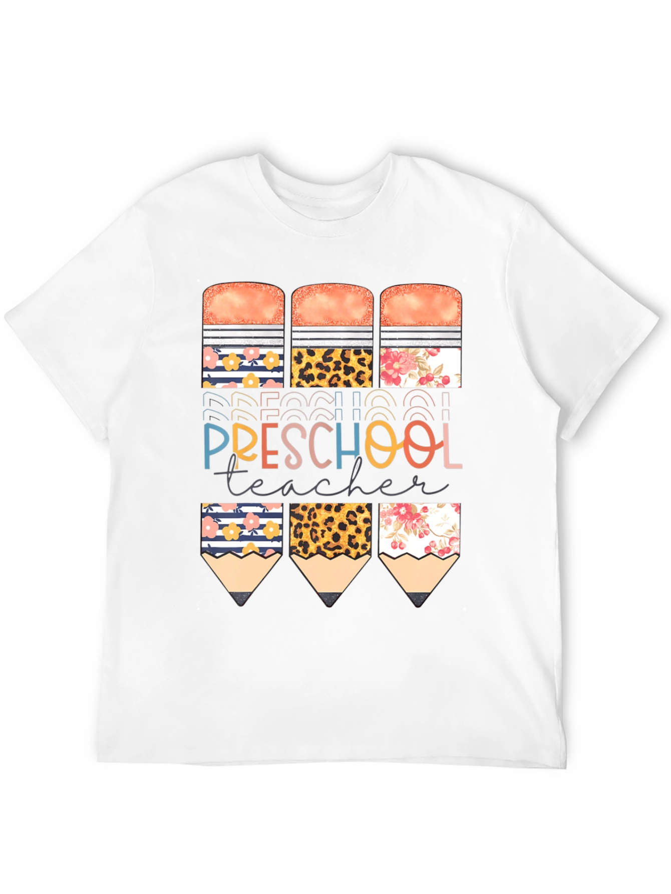 Preschool Teacher Pencil T-Shirt